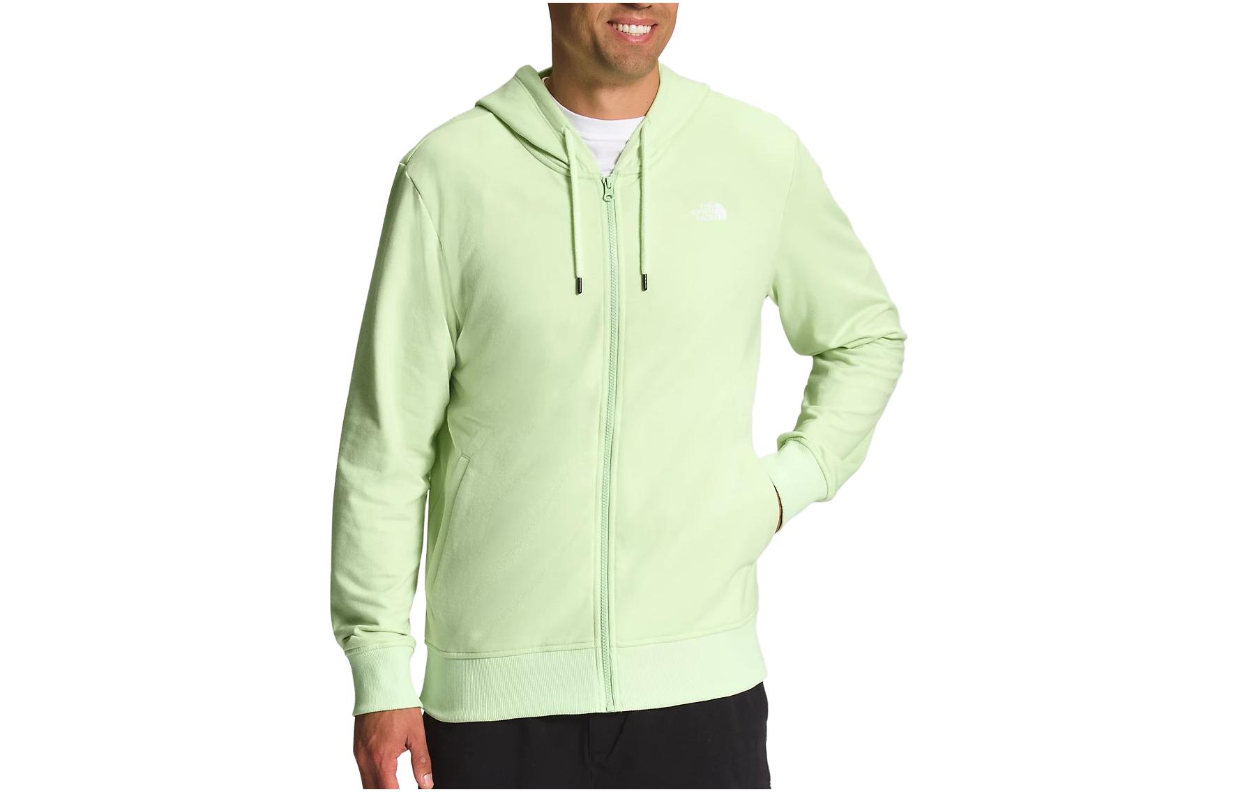 TNF Solid Color Zip-Up Hoodie Green NF0A81TV-N13