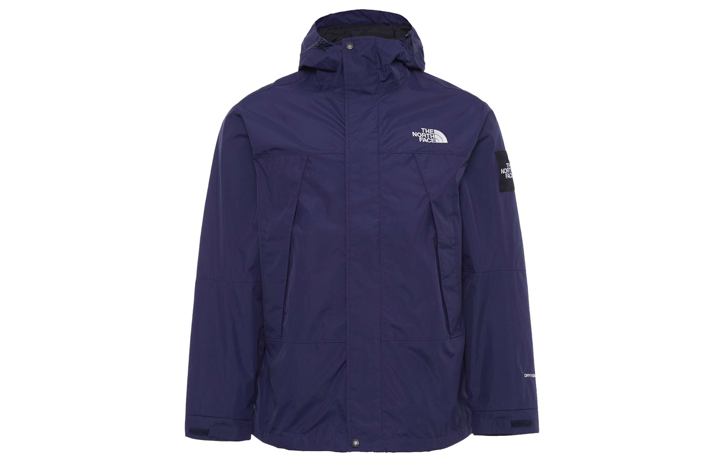 Buy 北面纯色蓝色拉链连帽夹克 NI2HN08O