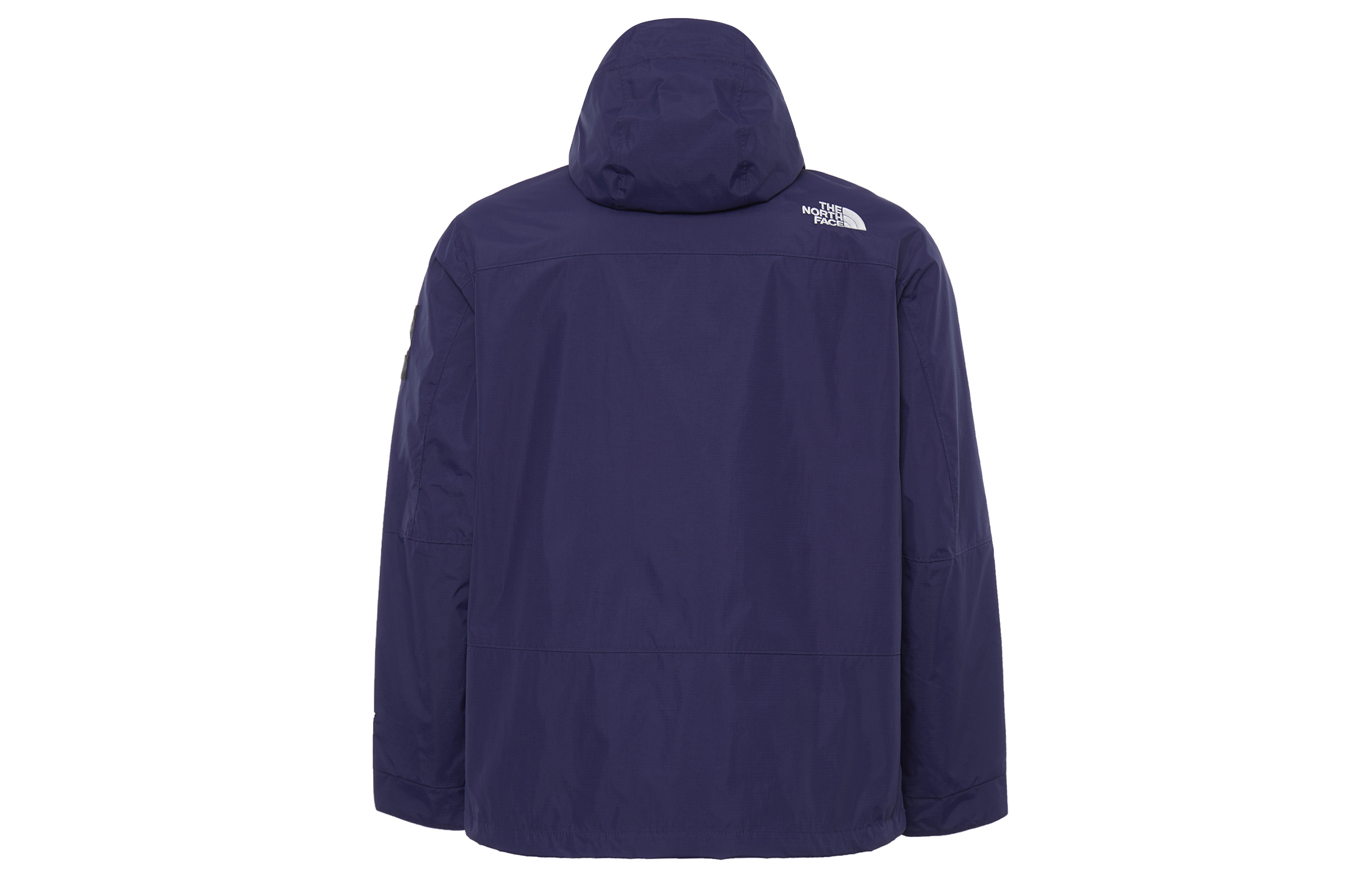 Lookbook 北面纯色蓝色拉链连帽夹克 NI2HN08O