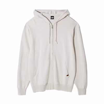 TNF Solid Color Zip-Up Hoodie Jacket Off-White NJ5JL56B