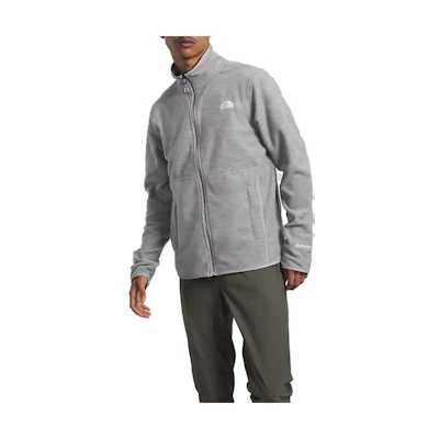 TNF Solid Color Zip-Up Jacket Gray Long Sleeve NF0A7ZXQ-DYY