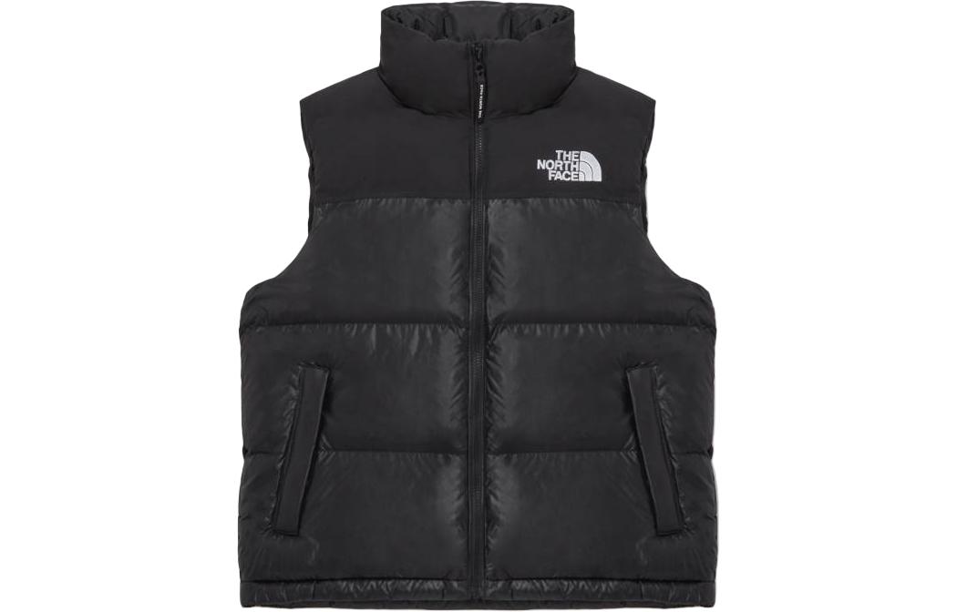 The North Face Solid Color Zip-Up Sleeveless Vest Unisex Black NV3NP55E