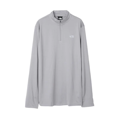 TNF Solid Color Zip-Up Stand Collar Sweatshirt Grey NF0A833W-A91