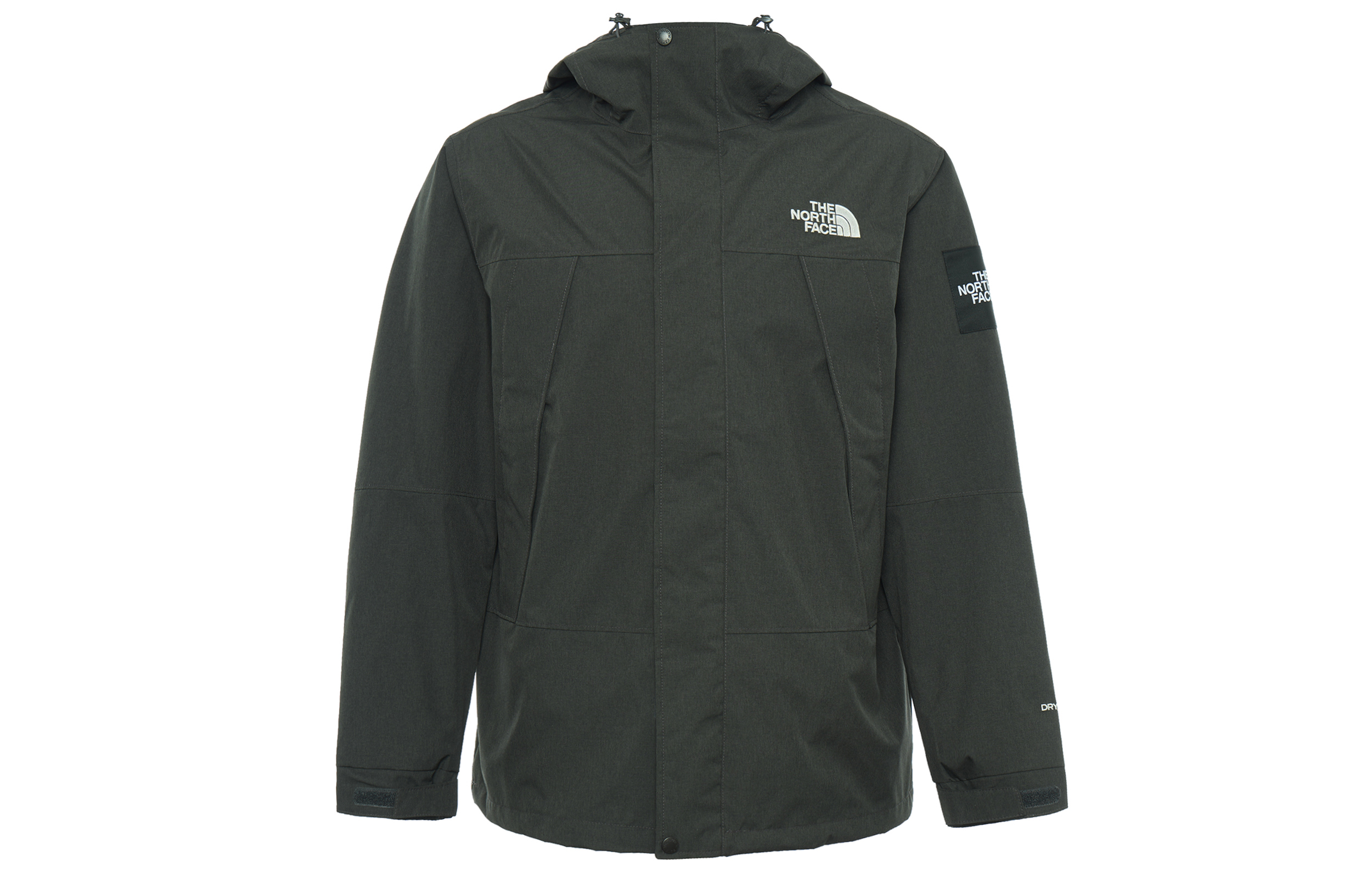 The North Face Solid Color Zip Hoodie Jacket Dark Gray NI2HN02O