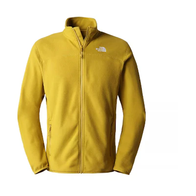 TNF Solid Fleece Pocket Jacket in Mustard Yellow NFOA5IHQ76S