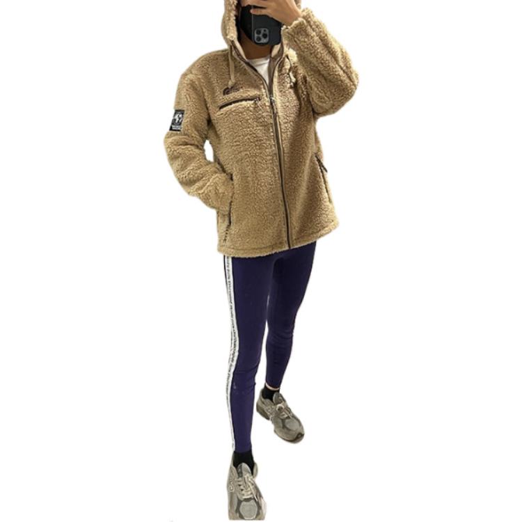 THE NORTH FACE Solid Fleece Zip Hoodie Jacket Unisex Brown. NJ4FM67B 圖 5