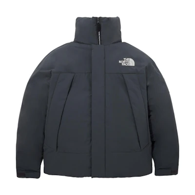 TNF Solid Gray Embroidered Logo Stand Collar Jacket NJ3NP50L