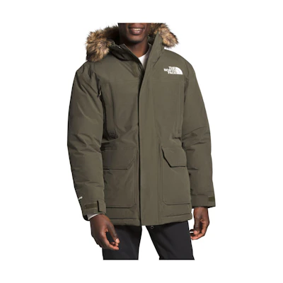 TNF Solid Green Insulated Hooded Down Jacket NF0A4QZT-21L