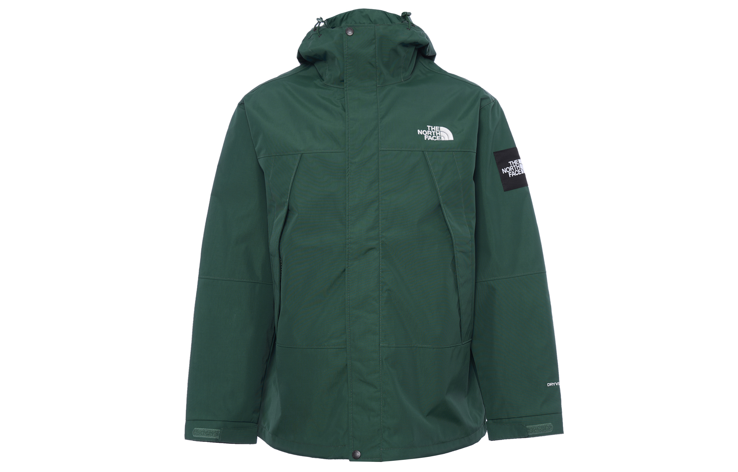 TNF Solid Green Zip-Up Hoodie Jacket NI2HN08K
