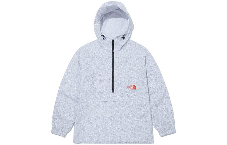 TNF Solid Half-Zip Hoodie Jacket Light Gray NA3BN15A