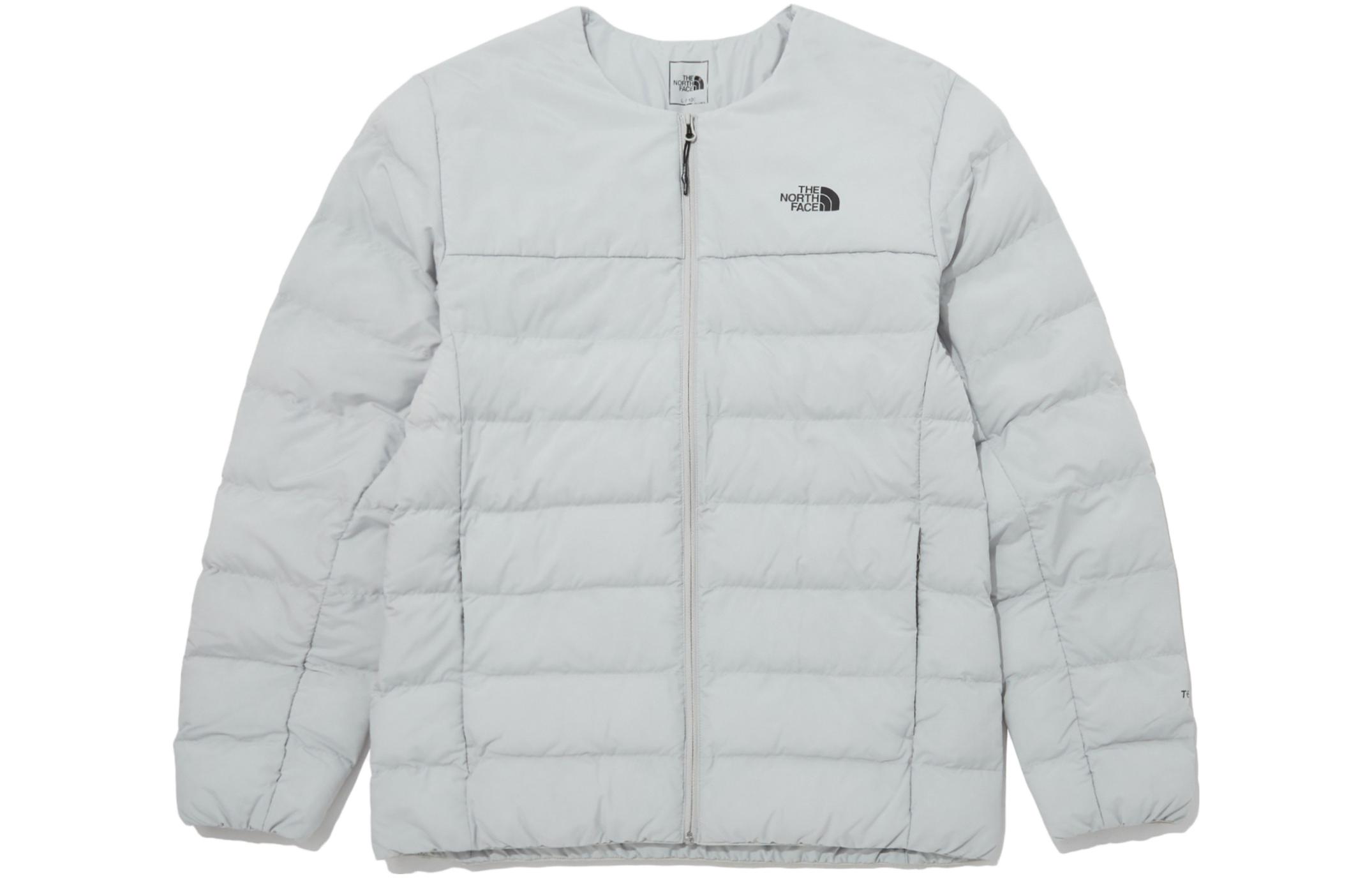 TNF Solid Logo Crewneck Jacket - Grey NJ3NP58C