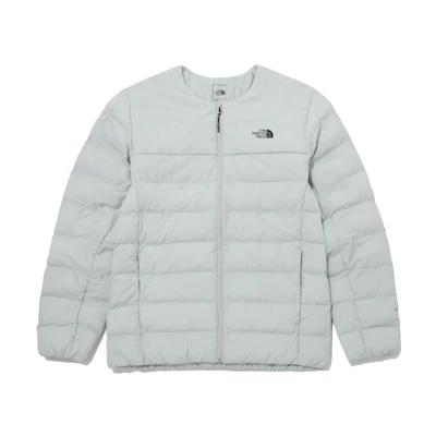 TNF Solid Logo Crewneck Jacket - Grey NJ3NP58C