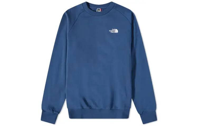 TNF Solid Logo Crewneck Long-Sleeve Sweatshirt Sky Blue NF0A4SZ9-HDC