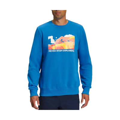 TNF Solid Logo Crewneck Sweatshirt Sky Blue NF0A811Q-LV6