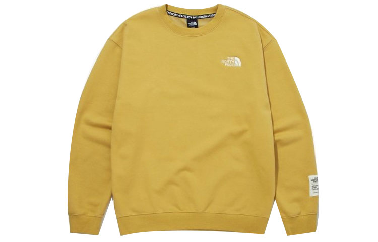 TNF Solid Logo Crewneck Sweatshirt Yellow (Unisex) NM5MM52D