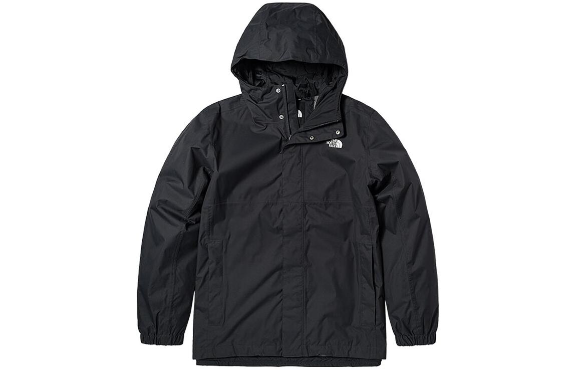 TNF Solid Logo Deep Gray Waterproof Windproof Hoodie Jacket NF0A86RK-0C5