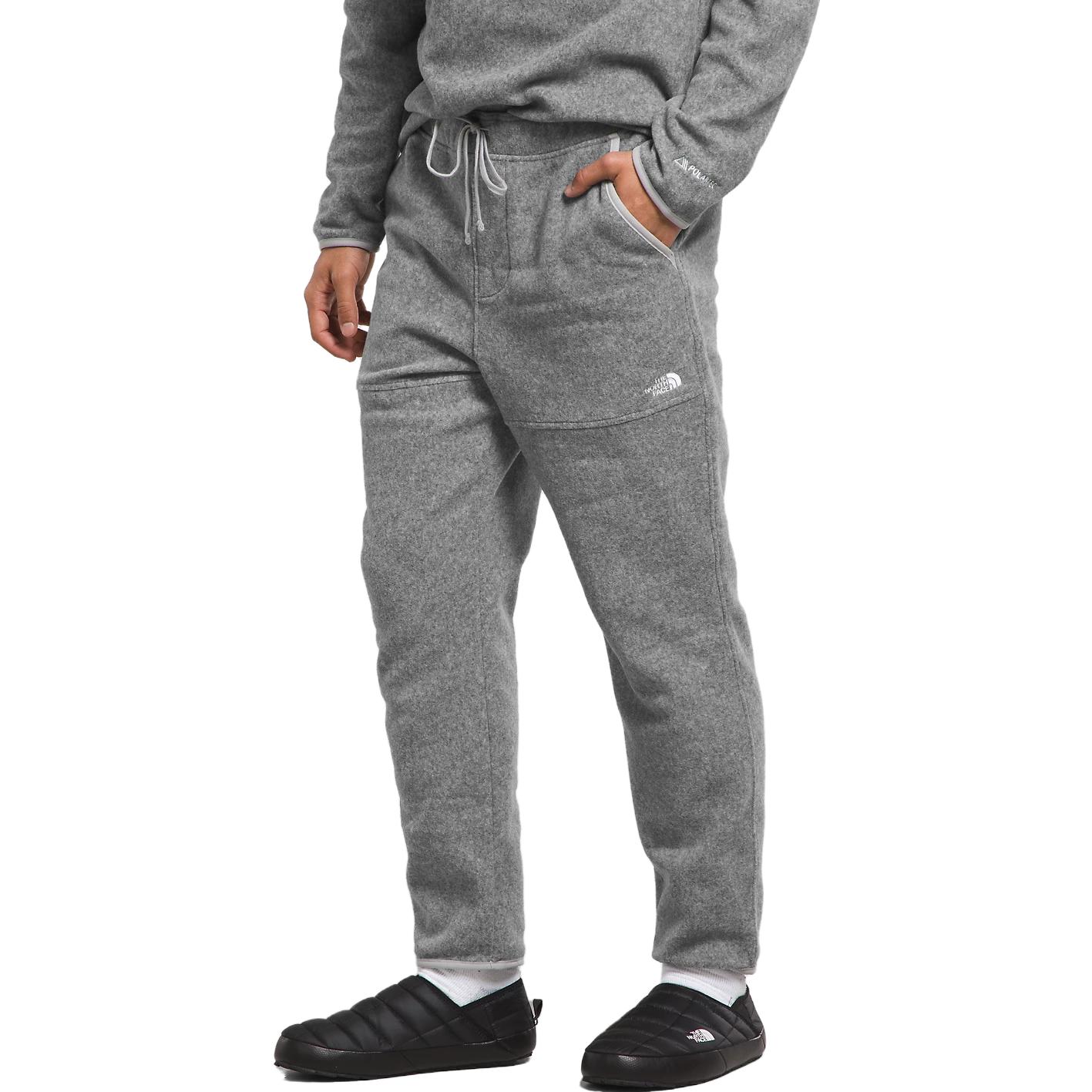 Lookbook THE NORTH FACE Solid Logo Celana Santai Drawstring Abu-Abu NF0A84HP-DYY