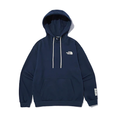 TNF Solid Logo Embroidered Hoodie Deep Blue NM5PN55A