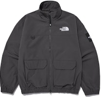 The North Face Solid Logo Embroidered Utility Jacket Grey Unisex NJ3BN51L The North Face Solid Logo Embroidered Utility Jacket Grey Unisex NJ3BN51L