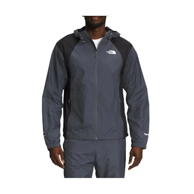 TNF Solid Logo Embroidered Zip-Up Hoodie Jacket - Grey NF0A5J5G-174