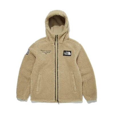 TNF Solid Logo Fleece Hoodie Jacket - Warm and Sporty NJ4FM61B