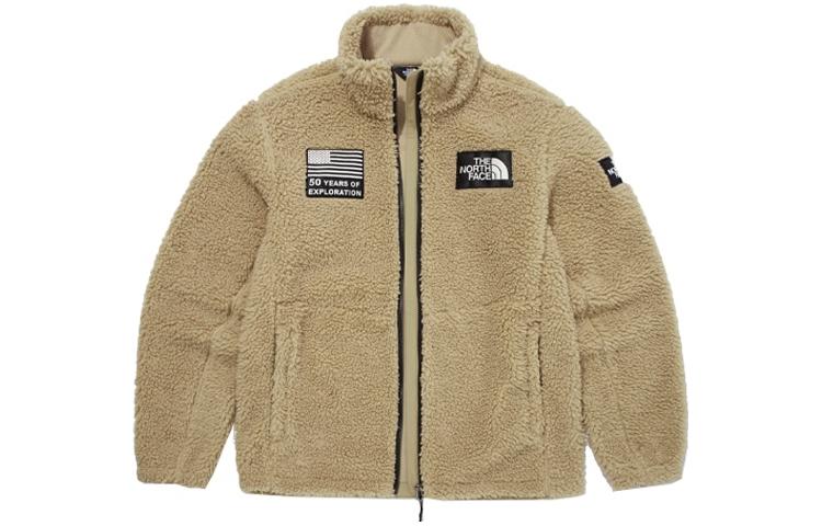 TNF Solid Logo Fleece Jacket Camel Unisex NJ4FM60C