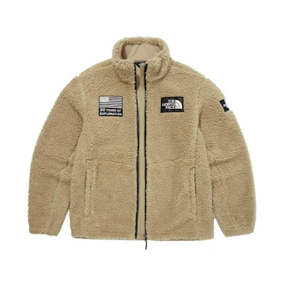 TNF Solid Logo Fleece Jacket Camel Unisex NJ4FM60C