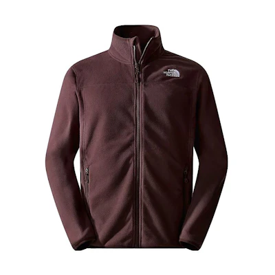 TNF Solid Logo Fleece Jacket in Coal Brown for Warmth NF0A855X-I0I