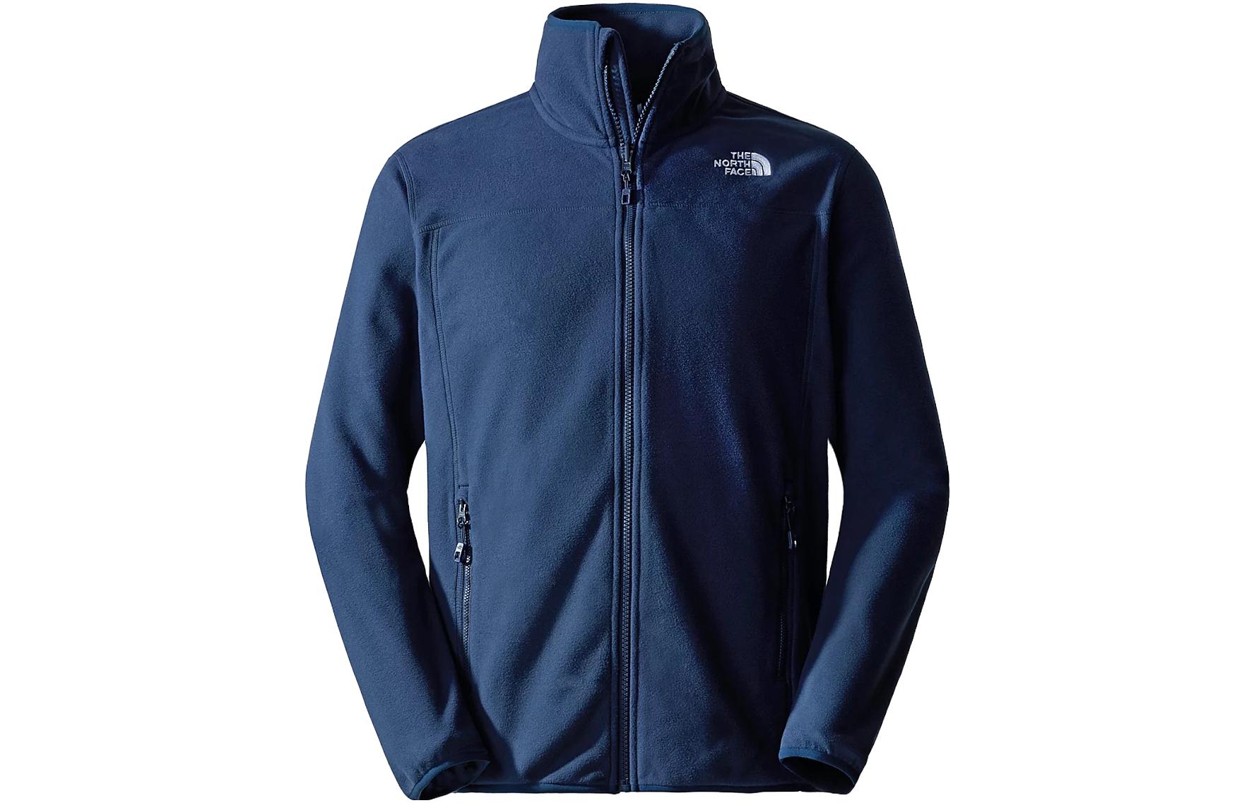 TNF Solid Logo Fleece Jacket in Navy Blue NF0A855X-8K2