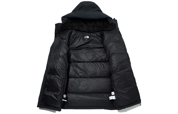 TNF Solid Logo Hooded Multi-Pocket Down Jacket Unisex Navy Blue NJ1DM71B 圖 4