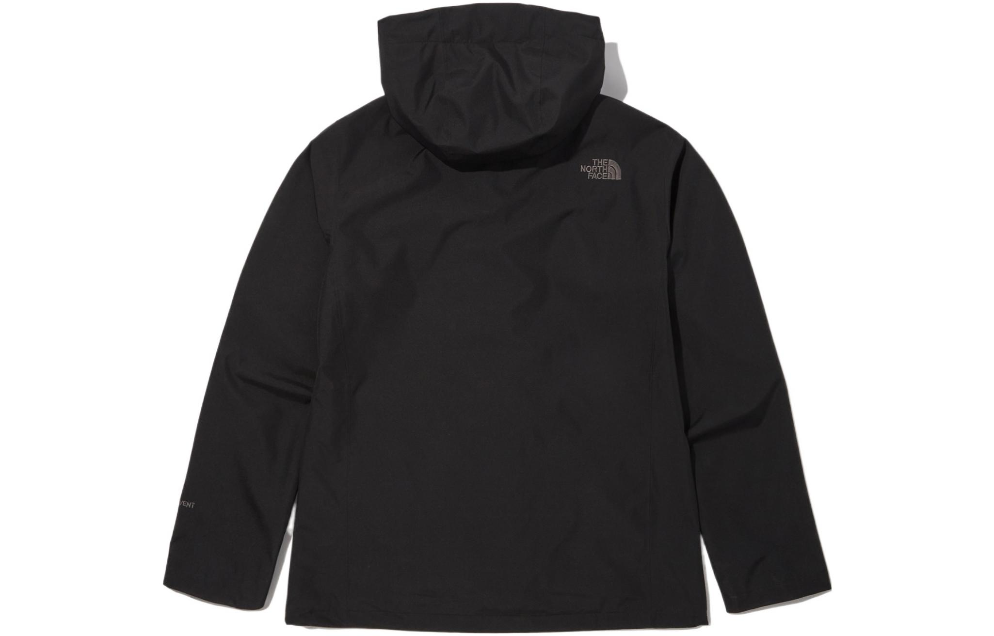 TNF Solid Logo Patch Hoodie Jacket Black NJ2HN52A 圖 3