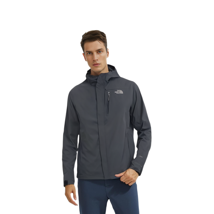 TNF Solid Logo Patch Hoodie Jacket Black NJ2HN52A 圖 5