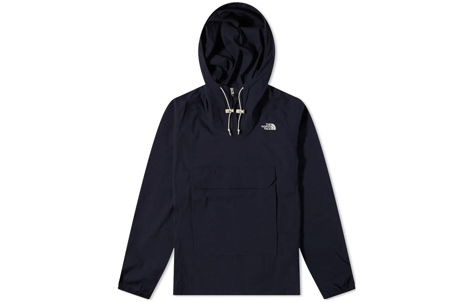 TNF Solid Logo Print Hooded Jacket Blue NF0A5338-RG1