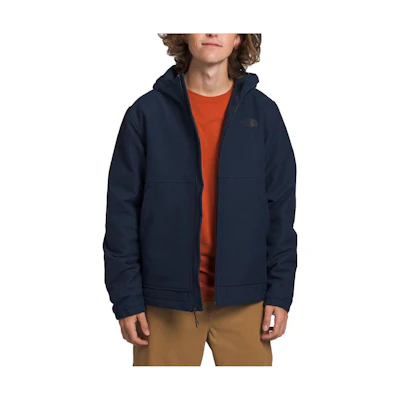TNF Solid Logo Print Hoodie Jacket Blue NF0A84HT-8Q0