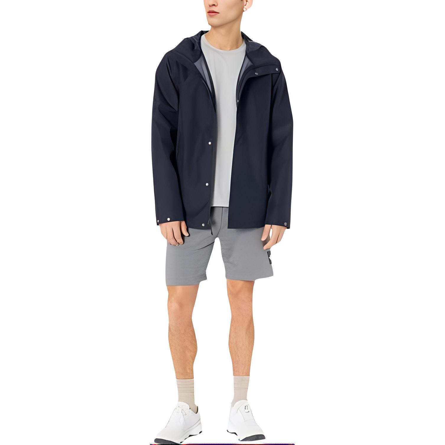 TNF Solid Logo Print Hoodie Jacket Deep Navy Blue NF0A7QBG-8K2