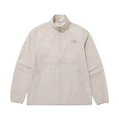 TNF Solid Logo Print Long-Sleeve Jacket Beige NJ3LP04D