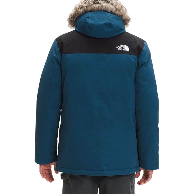 Shop THE NORTH FACE Jaket Parka Pria Logo Solid Cetak Biru NF0A7UWR-BH7