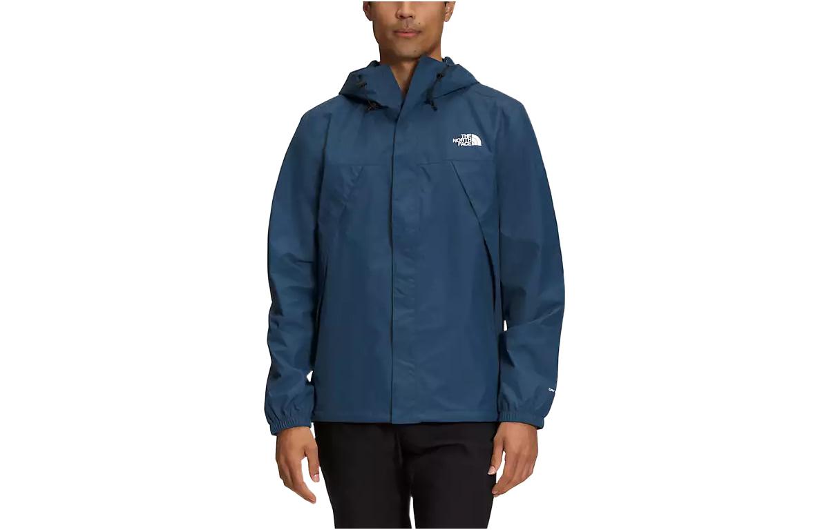 TNF Solid Logo Print Waterproof Hooded Jacket Dark Blue NF0A7QEY-HDC 圖 2