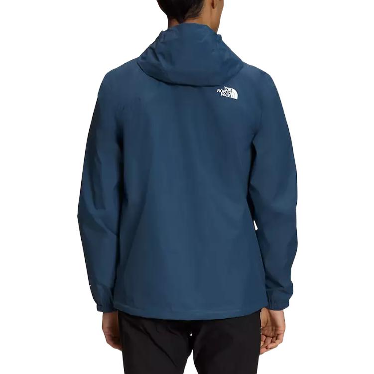 TNF Solid Logo Print Waterproof Hooded Jacket Dark Blue NF0A7QEY-HDC 圖 3