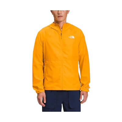 TNF Solid Logo Print Yellow Long-Sleeve Hoodie Jacket NF0A7ZWS-56P