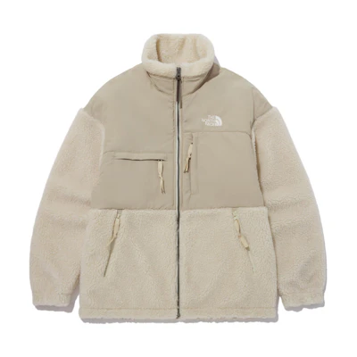 TNF Solid Logo Print Zip-Up Jacket Beige (Couples Unisex) NJ4FN54B