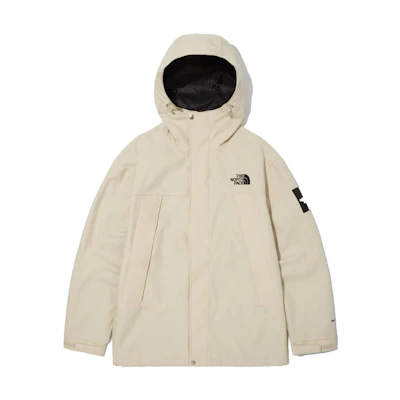 TNF Solid Logo Print Zip Hoodie Jacket Unisex Light Brown NI2HN03K