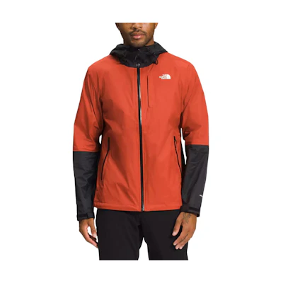 TNF Solid Logo Printed Jacket Black Orange NF0A7QAW-SV6