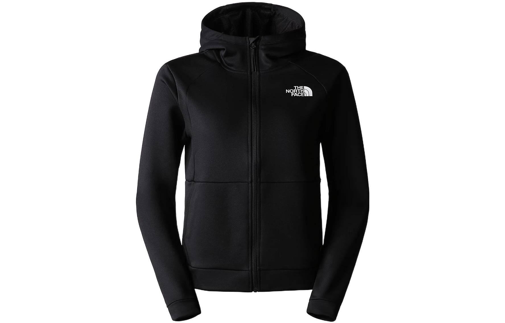 TNF Solid Logo Printed Long Sleeve Jacket - Black NF0A7ZAH-JK3