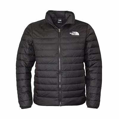 TNF Solid Logo Quilted Zip Jacket Black NF0A55XG-JK3