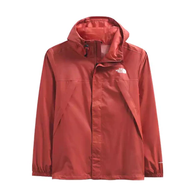 TNF Solid Logo Waterproof Hooded Jacket Deep Red NF0A7QEY-UBR