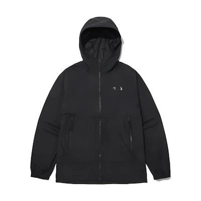 TNF Solid Logo Zip-Up Hoodie Jacket - Black NJ3LP01B