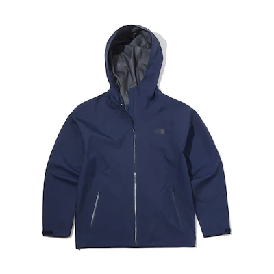 TNF Solid Logo Zip-Up Hoodie Jacket Blue NJ2HK50B