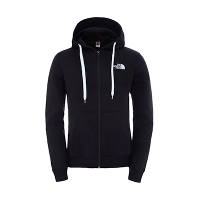 TNF Solid Logo Zip-Up Hoodie Jacket in Black NF00G46K-Y41