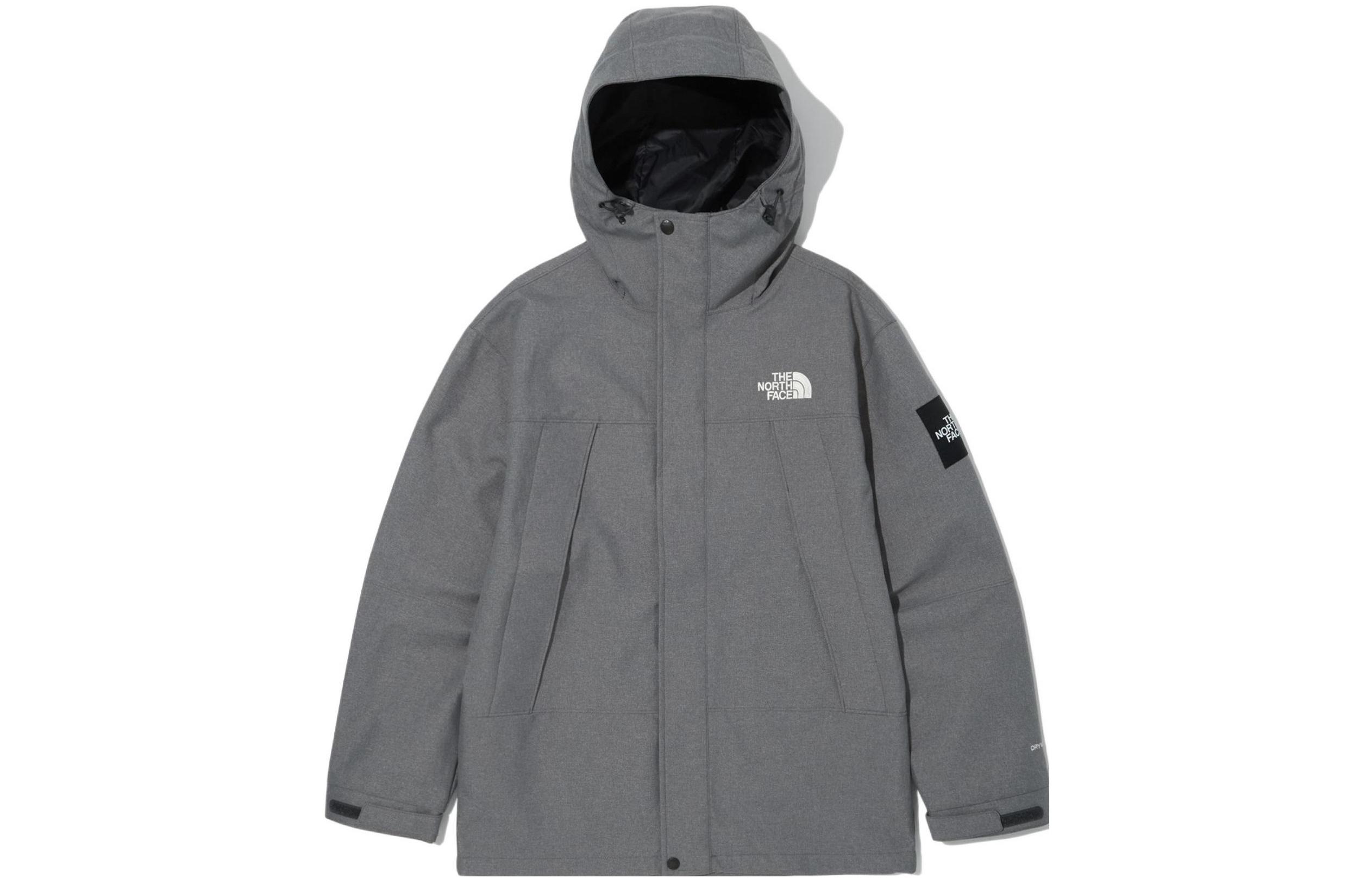 TNF Solid Logo Zip-Up Hoodie Jacket Unisex - Grey NI2HN03J 圖 2